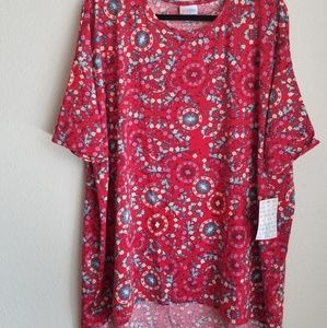 LuLaRoe Tops - Lularoe Irma Tunic red LuLaRoe Tops - Lularoe Irma Tunic red
